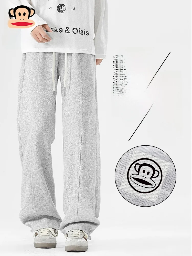 

Мужские повседневные спортивные брюки Paul Frank: весенние, в американском уличном стиле, свободные, с широкими штанинами, молодежные, модные, трендовые