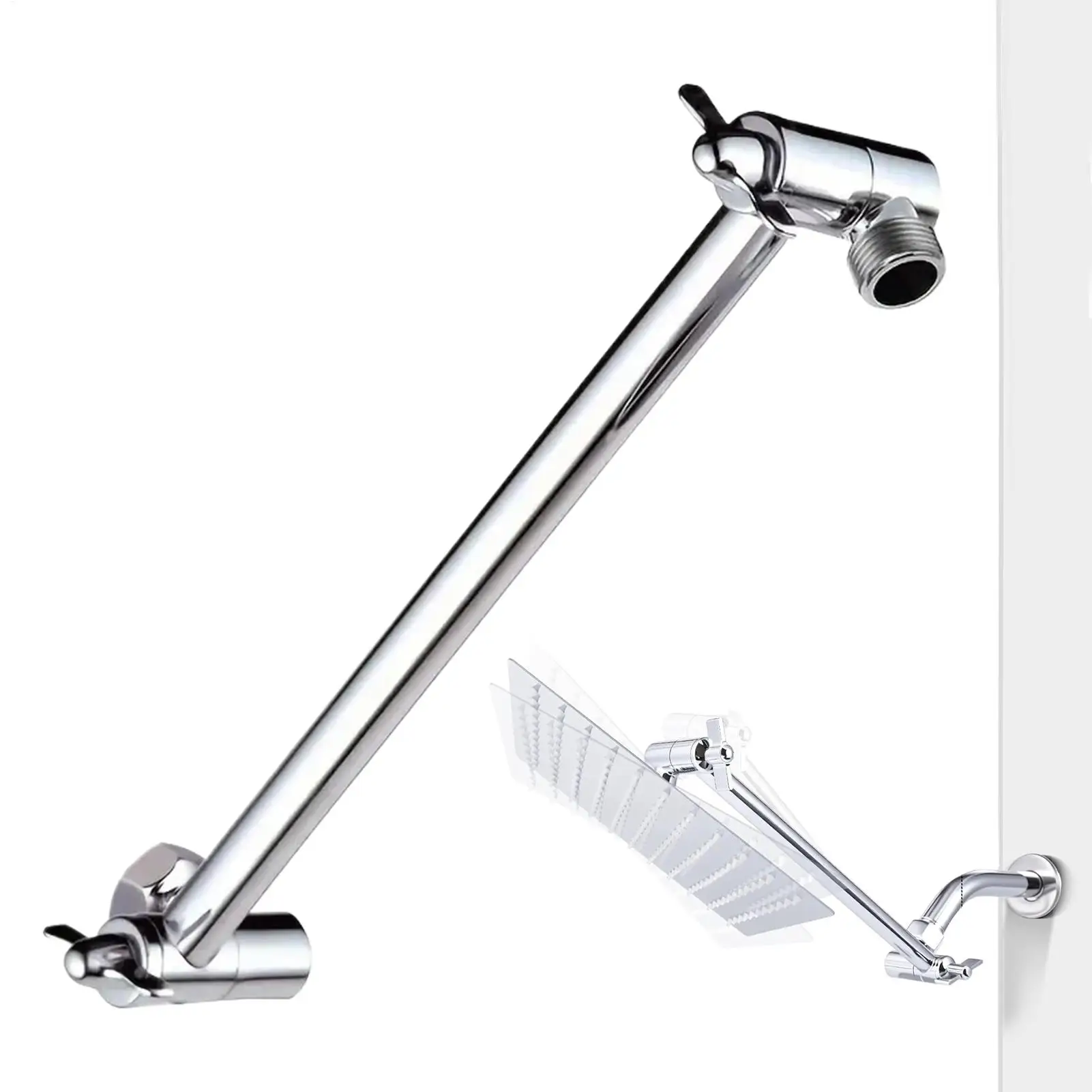

Shower Arm Heavy Duty Bathroom Supplies Shower Head Extender Arm for Home Hotel Restaurant Apartment Businesses Rental