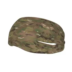 Custom Military Camo Camouflage Army Training Sweatband Men Women Non Slip Quick Drying Headband Football