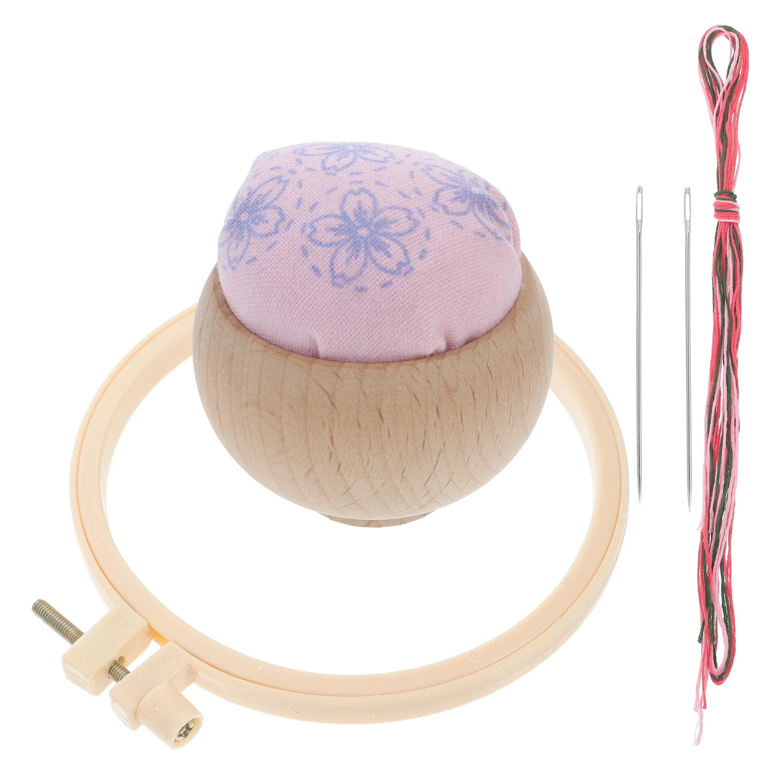 

1 set 1 Set Of Embroidery Kit Reusable Needle Cushion Compact Sewing Tool For Diy Crafts Portable Pin Holder Small Pincushion