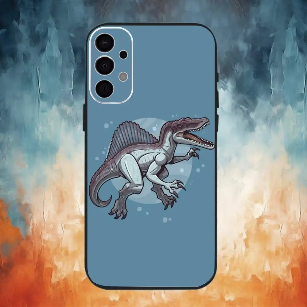 Handyhülle mit Jurassic-Dinosaurier-Muster für Samsung S25, S24, S21, S22, S23, S30, Ultra, S20, Plus, Fe, Note, 10,9,5 G, schwarze Hülle