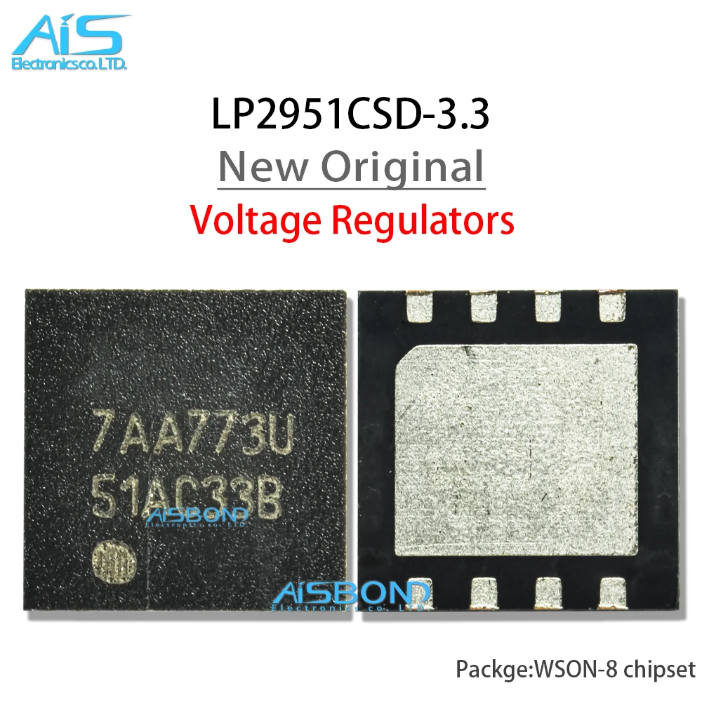 

5Pcs/Lot New LP2951CSD-3.3 LP2951CSD Marking 51AC33B WSON-8 Adjustable Micropower Voltage Regulators