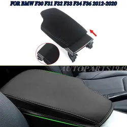 Black Armrest Arm Rest Sliding Cover For 2012 2013 2014 2015 2016 2017 2018 2019 2020 BMW F30 F31 F32 F33 F34 F36