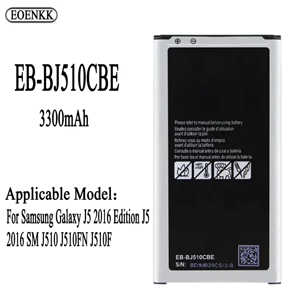 EB-BJ510CBC EB-BJ510CBE Battery For Samsung Galaxy J5 2016 Edition J5 2016 SM J510 J510FN J510F  Capacity Phone Batterie