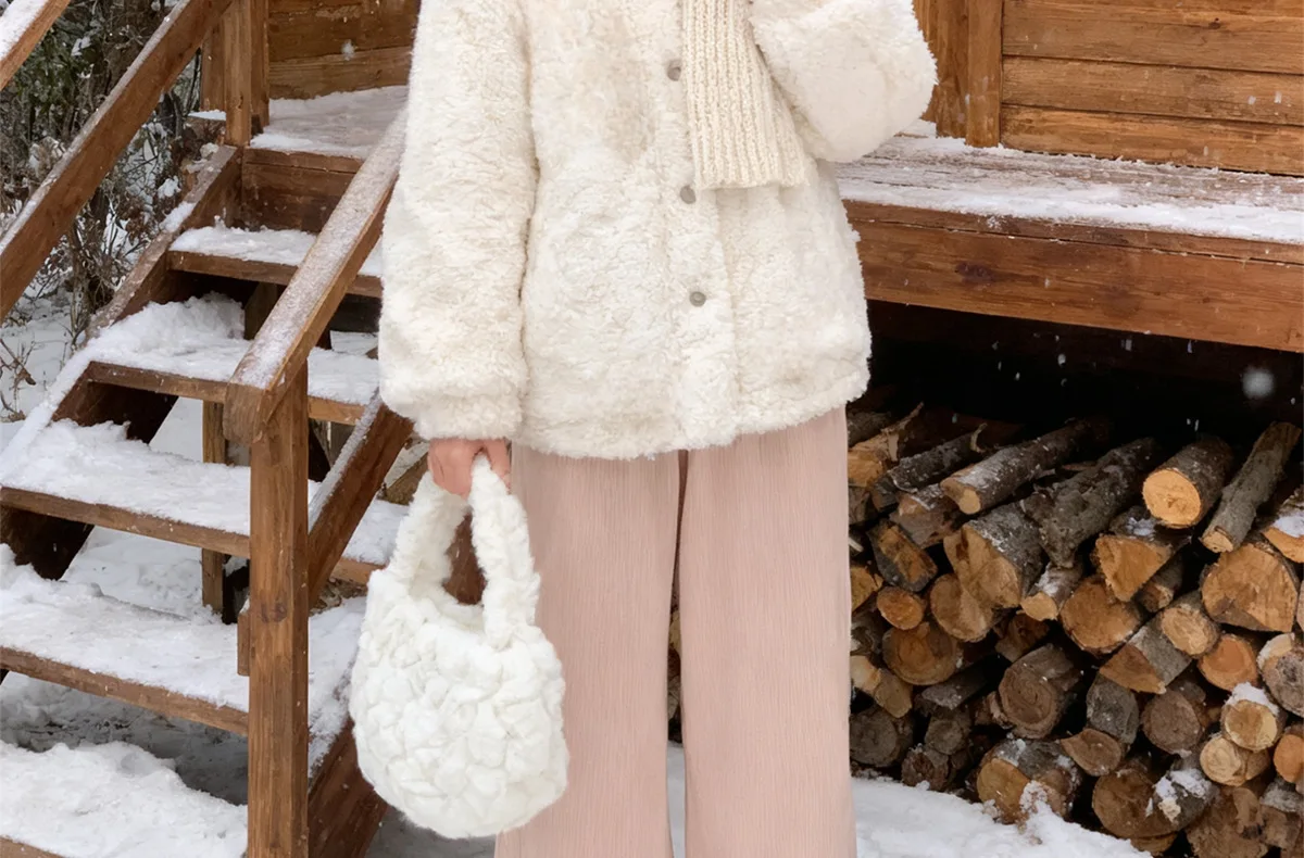 Neue schwarze flauschige Katzenpantoffeln für Damen, bezaubernde Tier-Schuhe, flauschige Hausschuhe, Damen-Winter-Plüsch-Mary-Jane-Slipper. – Detail 6