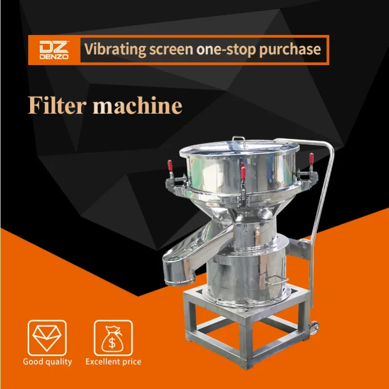 Stainless Steel Vibrating Filter Sieve Wheat Flour Soy Bean Powder Sifter Screening Siever Circular Vibrator Screen Sieved Price