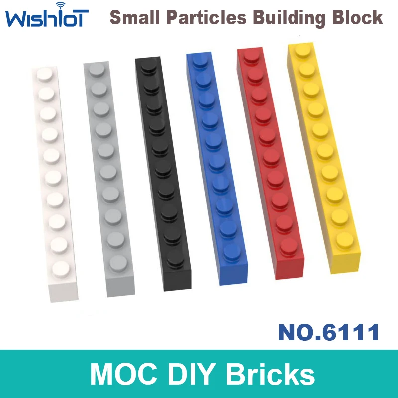 

MOC 6111 Bricks 1x10 Building Blocks DIY Dots Thick Figures Educational Creative Size Compatible Brands Toys for Children