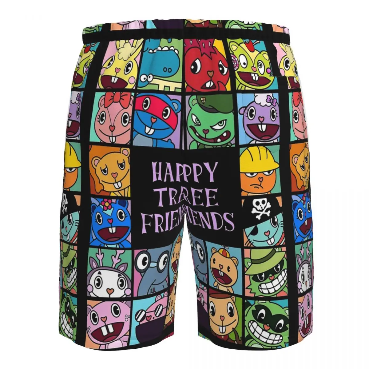 Happy Tree Friends Trunks Celana Pendek Pantai Kasual Cepat Kering Celana Renang Musim Panas Pria