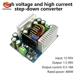 500W 18A DC-DC Buck Converter Step Down Module Constant Current LED Driver Power Step Down Voltage Module Electrolytic Capacitor