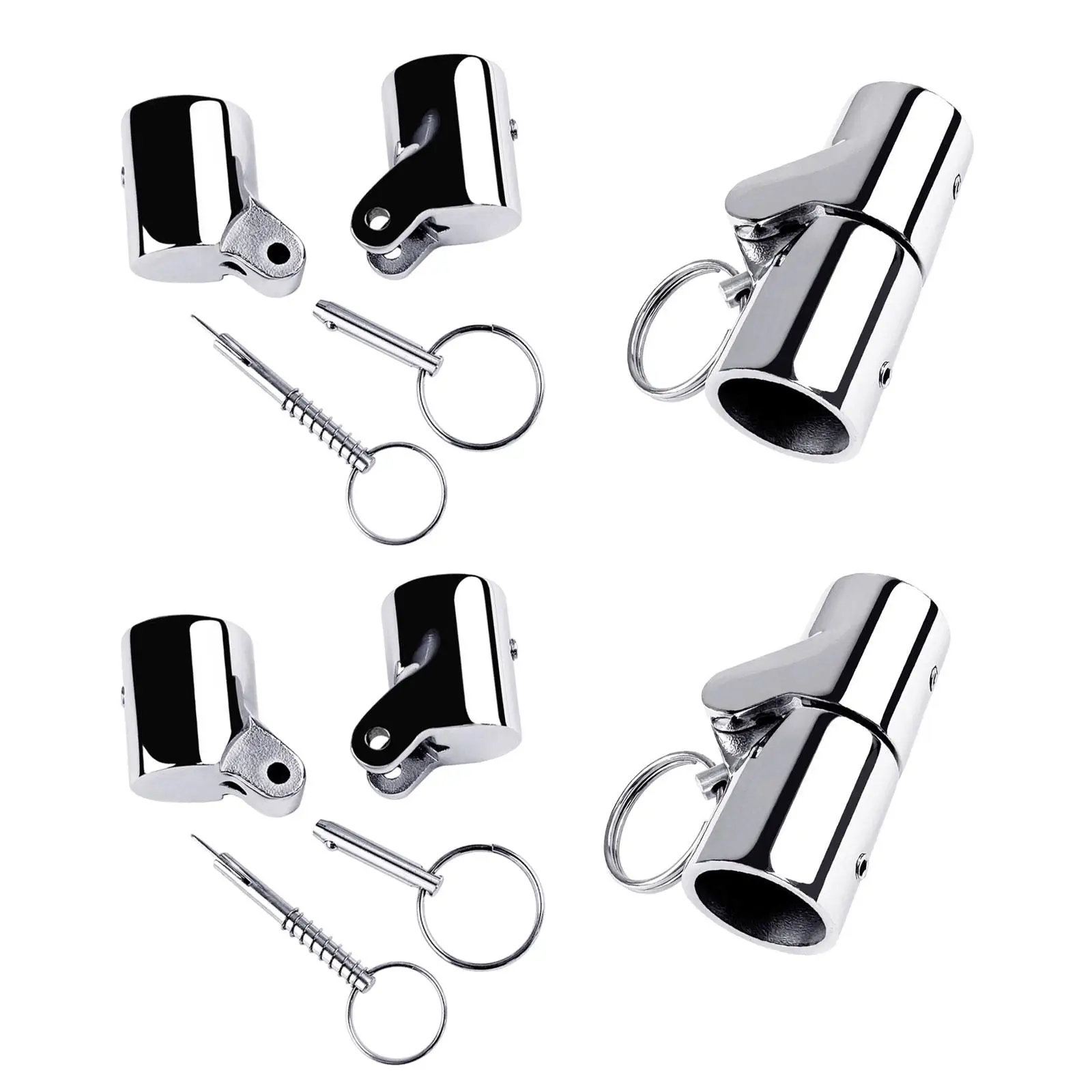 Boat Handrail Fitting Handrail Fitting Connector Bimini Tops Stainless Steel Boat Deck Hinge Mount for Yacht Marine Boat