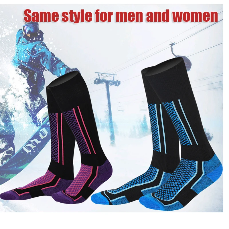 

New Winter Warm Thickened Ski Socks Hiking Stockings for Women Men Children Anti-cold Skiing Socks Sportswear