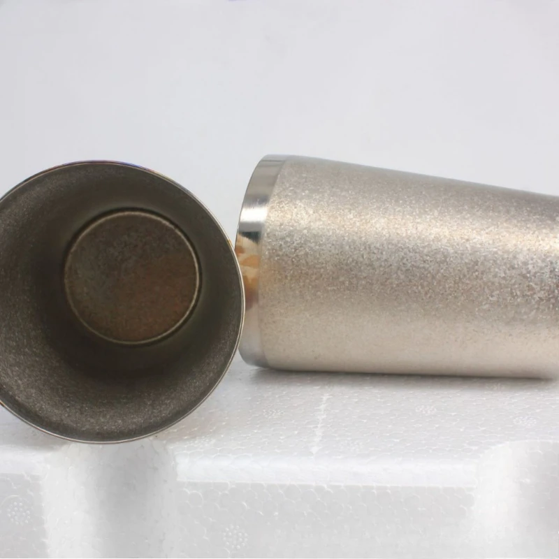 

Outdoor camping, pure titanium cup with lid, titanium crystal folding handle