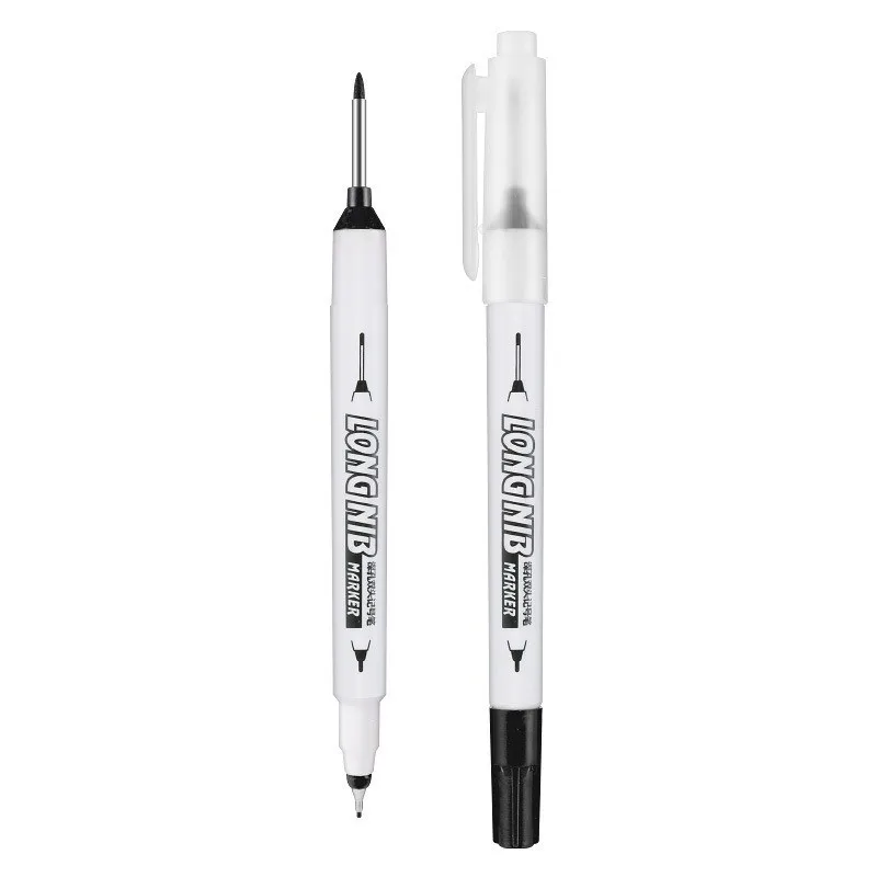 1/3Pcs Doppel Spitze 20mm Tiefe Loch Lange Nib Kopf Marker für Metall Perforieren Stift Bad Holzbearbeitung dekoration Multi-Zweck