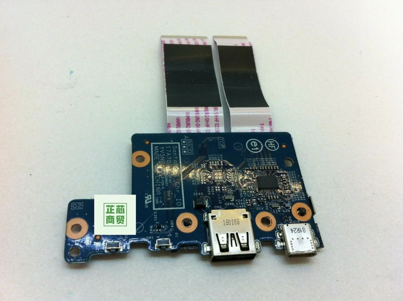 

Для Dell Chromebook 5190 USB-плата с разъемом постоянного тока 2-в-1 YV5NP R0DX9 RTDWM N3JJT 204