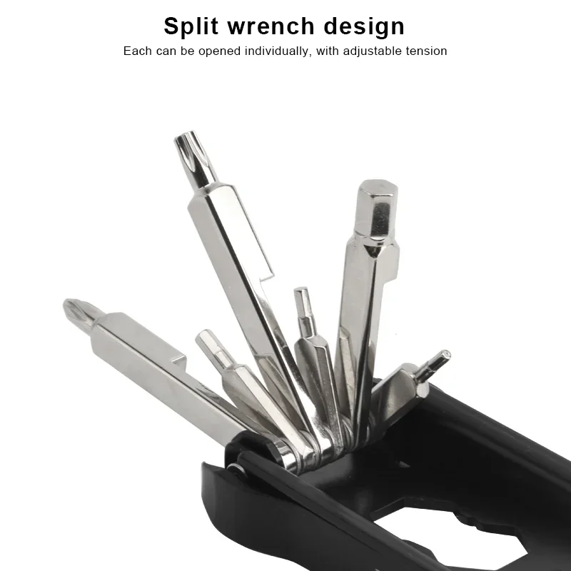 

23 In 1 Bicycle Repair Tool Kit Multifunction Foldable CR-V Steel Hex Spoke Wrench Bike Repair Tool Screwdriver Chain Cutter