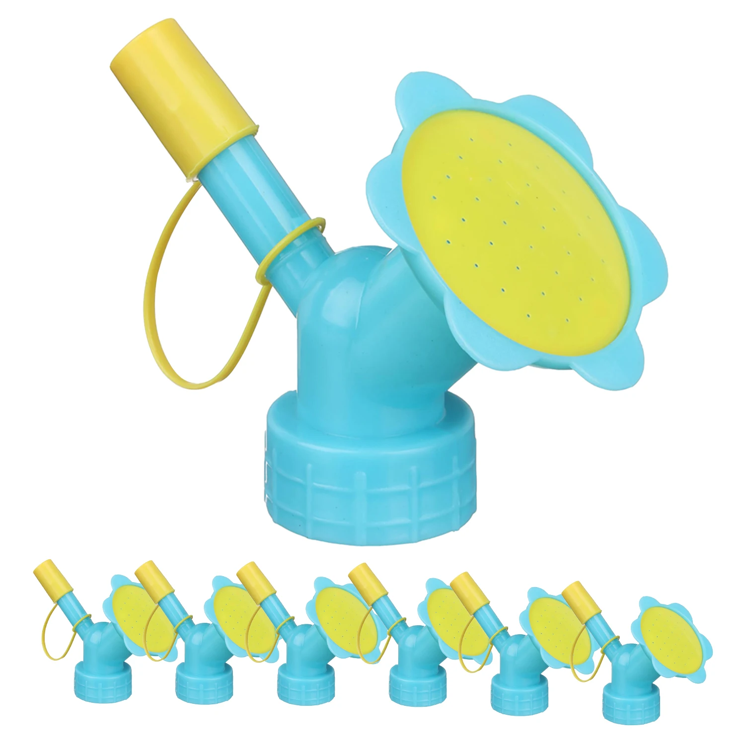 Dual Head Mini Gießkanne Kunststoff Pflanzenflasche Gießauslauf Kleine Gießkanne für Zimmerpflanzen Gartenzubehör Streuen