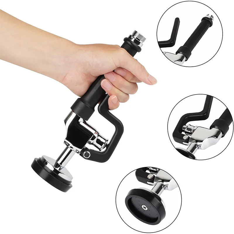 Kitchen Faucet Head Replacement Pull Out Kitchen Sink Faucet Sprayer Nozzle Vessel Sink Faucet Spray Head Matte Black