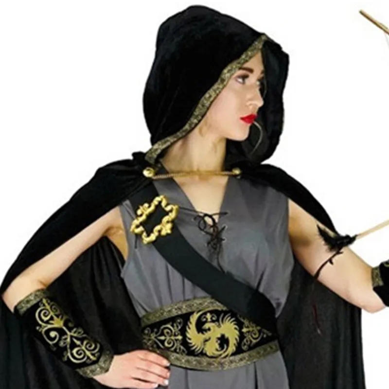 Women Halloween Hunter Archer Costumes Female Warrior Cosplay Carnival Purim Parade Masquerade Stage Role Play Show Party Dress