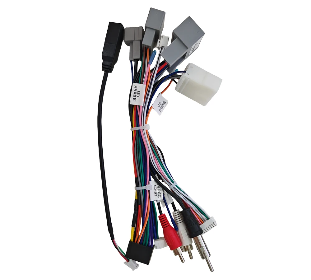 Car Radio Harness Accessories Wire Wiring Adapter Connecter Plug Canbus Android Universal Cable For Honda Civic CRV 2012-2015