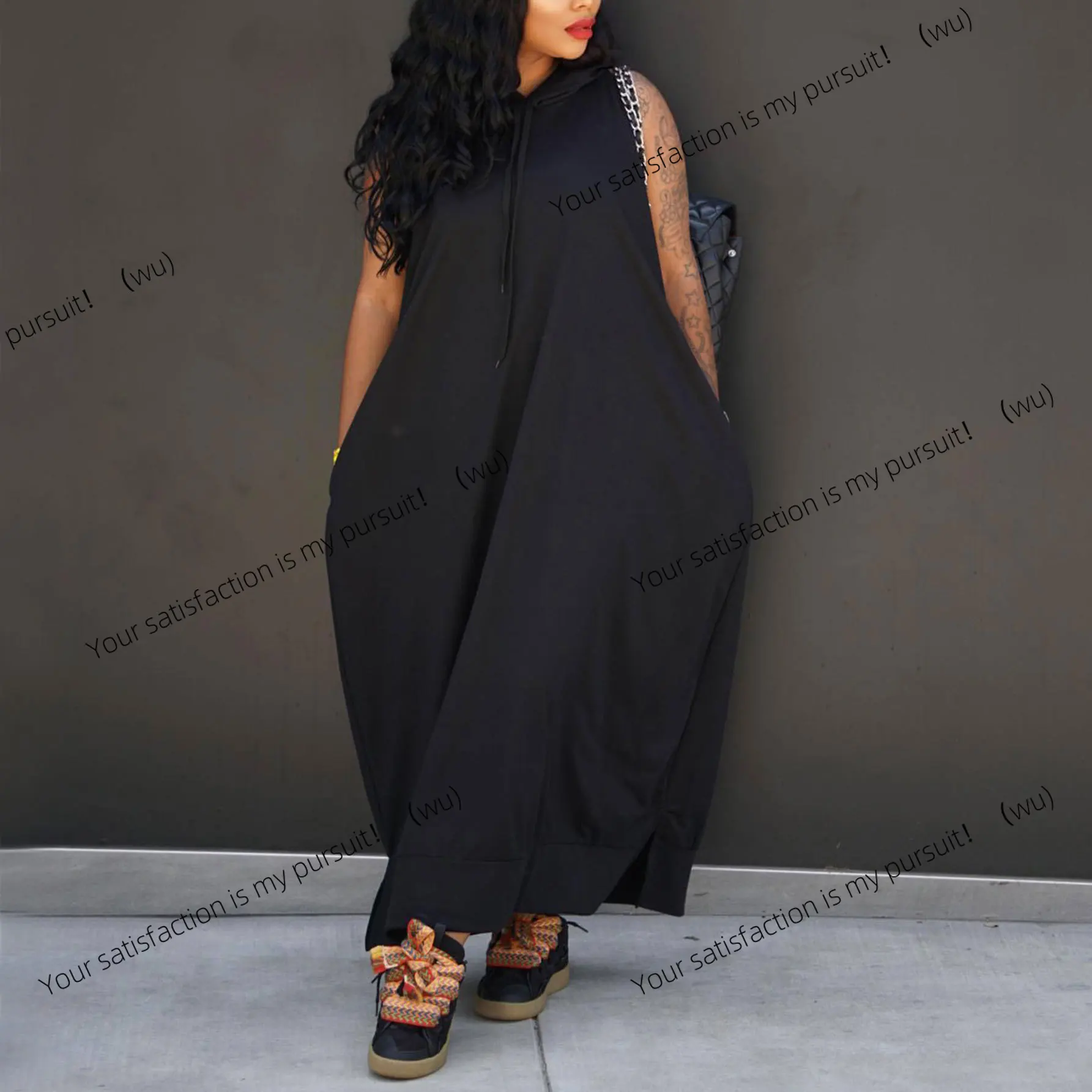 Gaun tanpa lengan bergaya olahraga kasual musim panas ZOCI-HZ61008