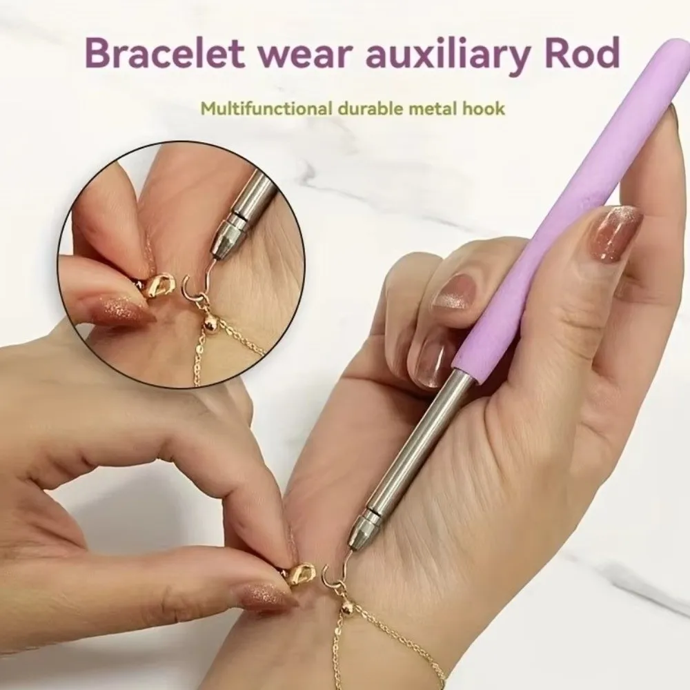 Stainless Help Wear Bracelet Tool Labor-saving Retractable Bracelet Fastener Helper Small Assist Solid Color