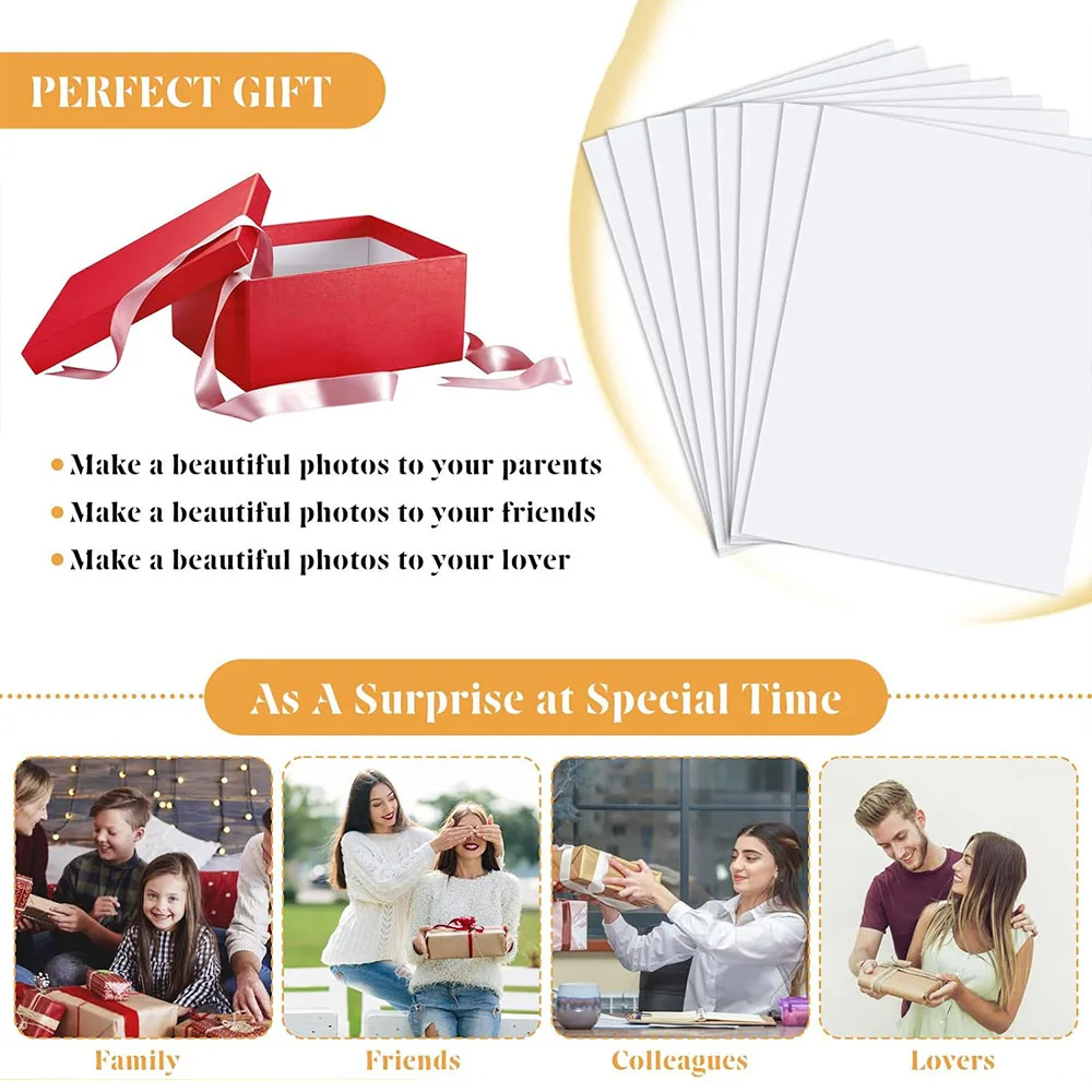 50/10Pcs Metal Sublimation Blanks Photo Decorations Aluminum Plate Photo Frame Metal Sheet Wall Poster Frame for Room Decor