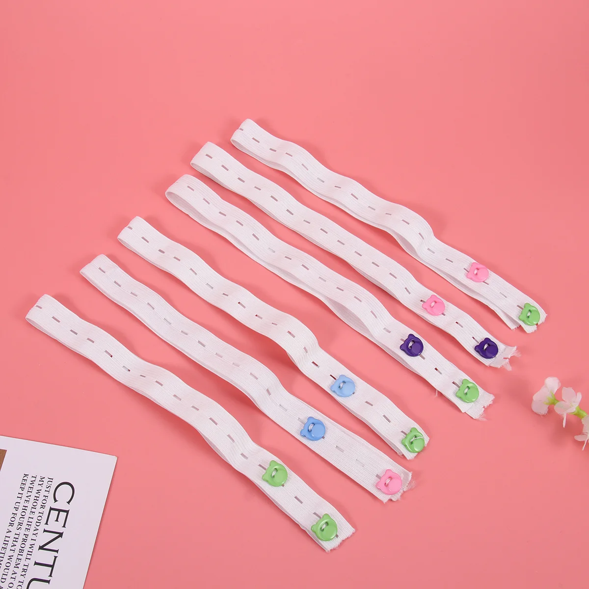 

20Pcs Infant Diaper Tape Adjustable Fasteners Elastic Fixing Belt for Baby Diaper Strips Fixing Belt