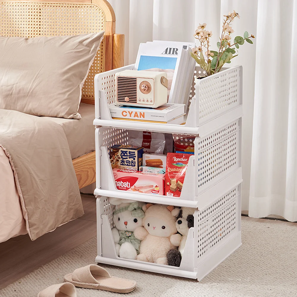 Foldable Stackable Drawer Storage Basket