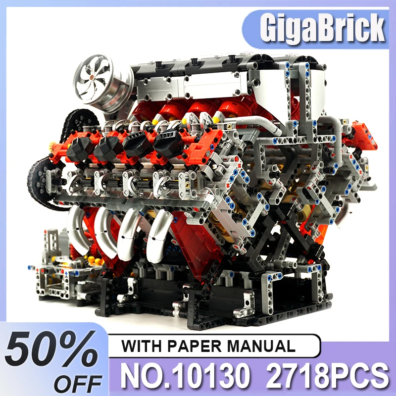 

Mold King 10130, электрическая имитация двигателя суперкара V8, модель, строительные блоки, кирпичи, головоломка, игрушка, декор для стола, подарки на день рождения