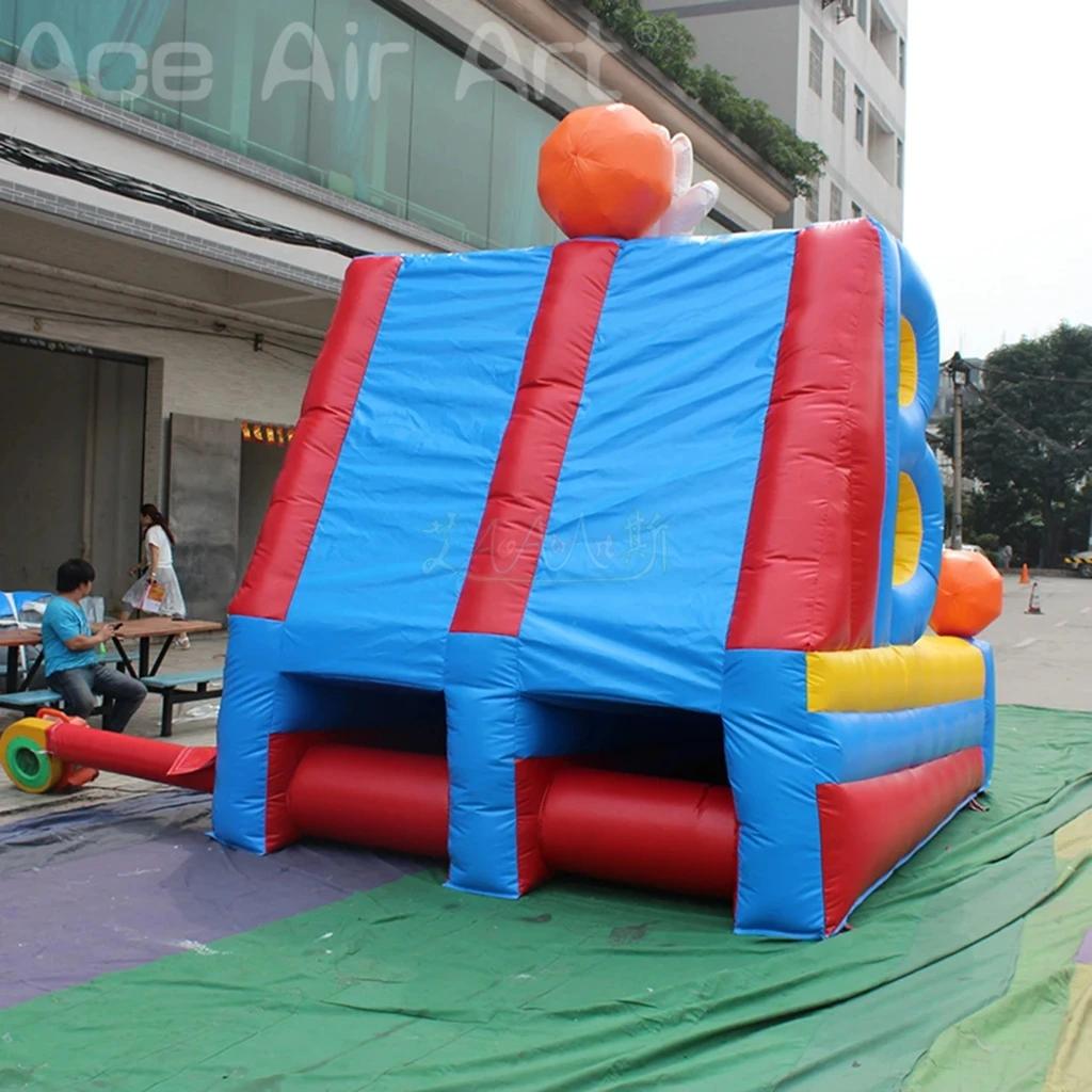 Oxford-Cerceaux de basket gonflables personnalisés, double jeu de tir, cerceau de basket-ball, jeu de carnaval, jouet de sport de château