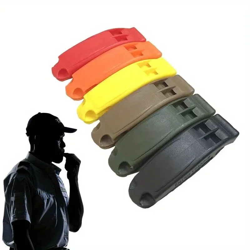 2PCS Dual-Frequency Whistle - First Aid & Survival Whistle with Anti-Loss Clip, Arc Design, High-Pitched, Suitable for Outdoor E