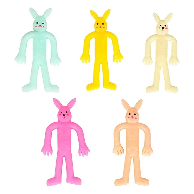 

Stretchy Rabbit TPR Stretch Toy Bendable Bunny For Kids Stretch Toys Stretch Bunny Toy Made Of Safe And Soft Material