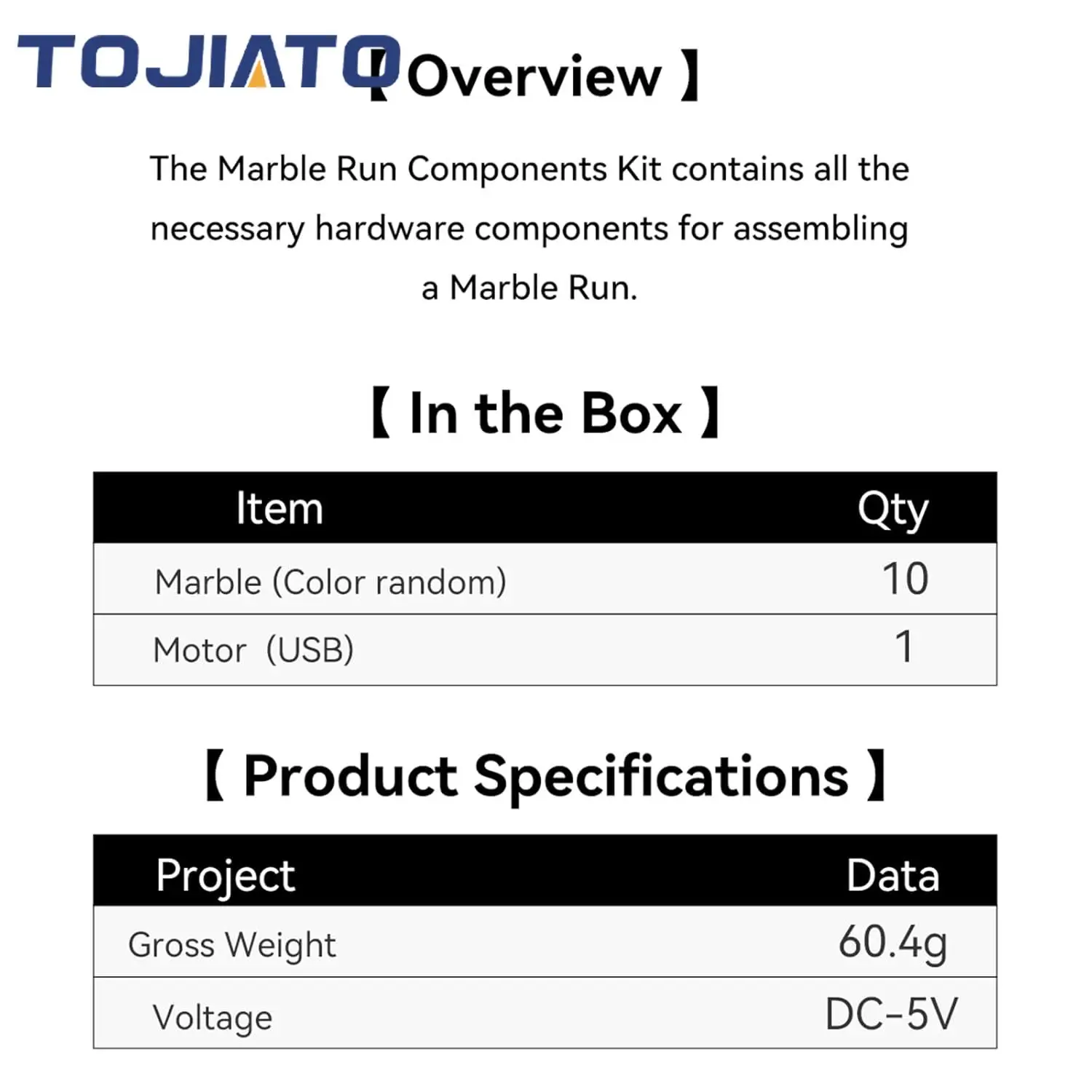 Tojiato MH003 DIY Creative Component Pinball Track Marble Run Components Kit for Bambu Lab Make World Supply DIY Model Toy Gifts