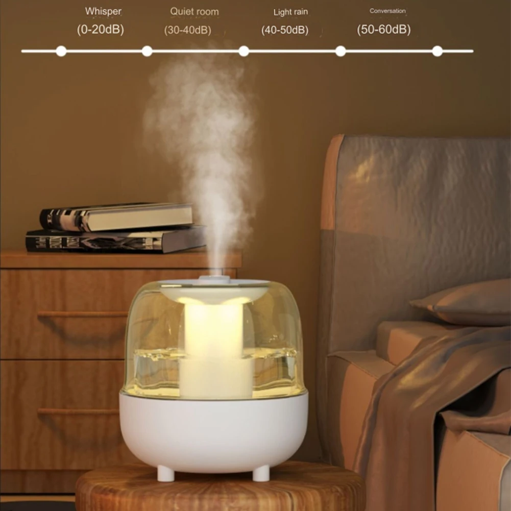 

4L Large Capacity Humidifier USB Aroma Humidifier Home Air Humidifiers Air Cleaner With LED Lamp Household Appliance