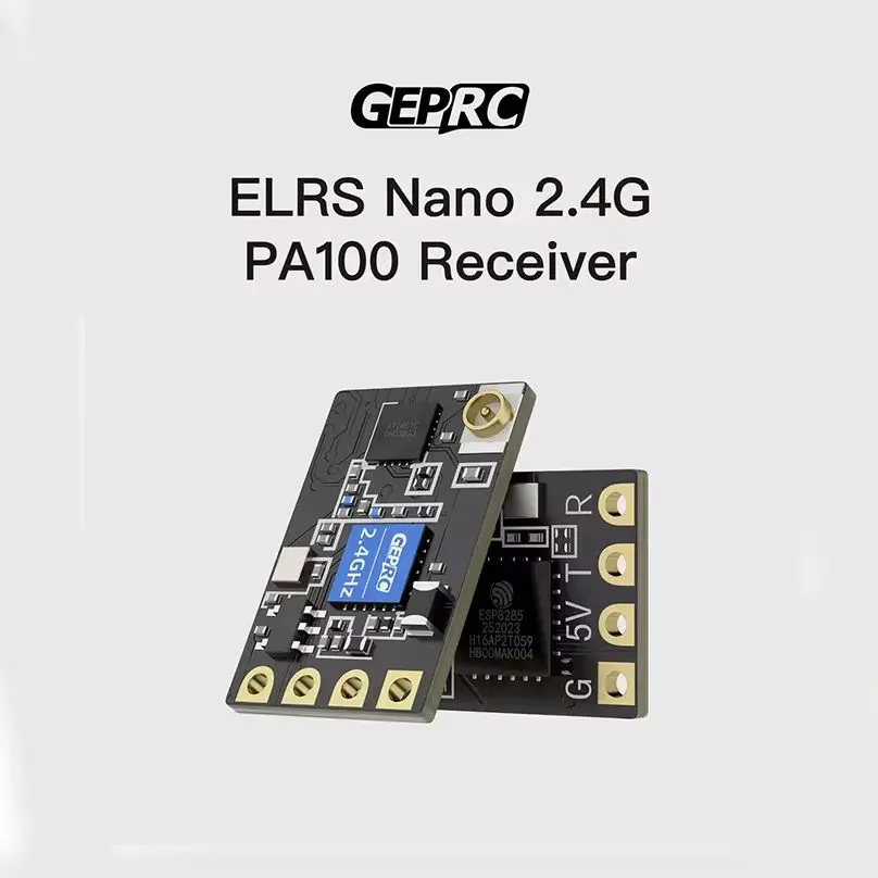 GEPRC ELRS Nano 2.4G PA100 Receiver ExpressLRS 2.4G for FPV Drone Accessorie Built-in PA + LNA ExpressLRS 100mW Telemetry Power