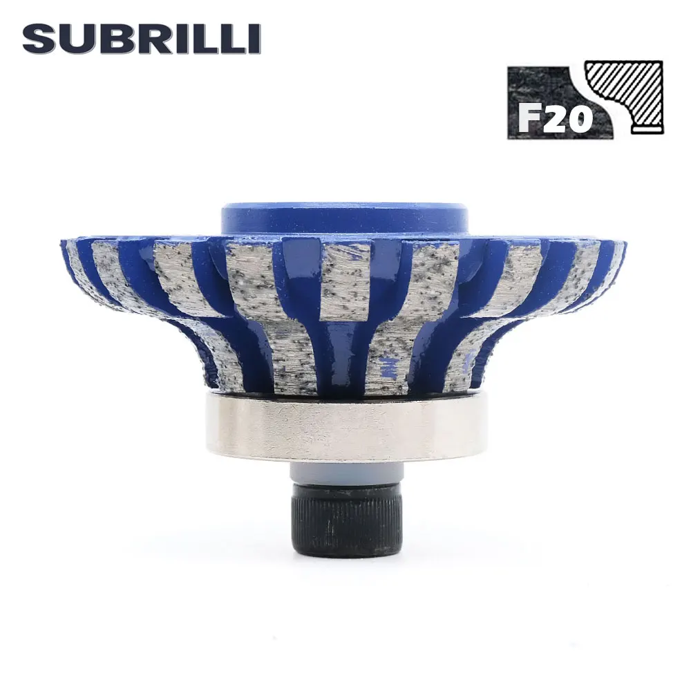 SUBRILLI F20/F30 Diamond Router Bit Segmented Diamond Profile Wheel For Granite Marble