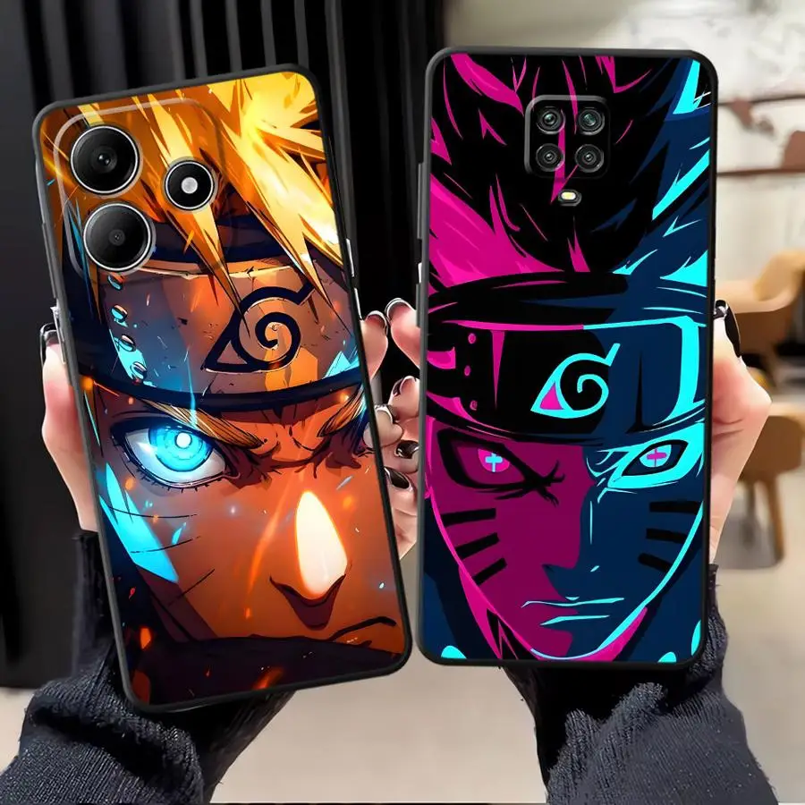 Black Soft Phone Cover Case for Xiaomi Redmi Note 9S 9 10 11 12 Pro 7 8 13 14 Pro Plus 11s 10S 12s Cool Uzumaki Boruto