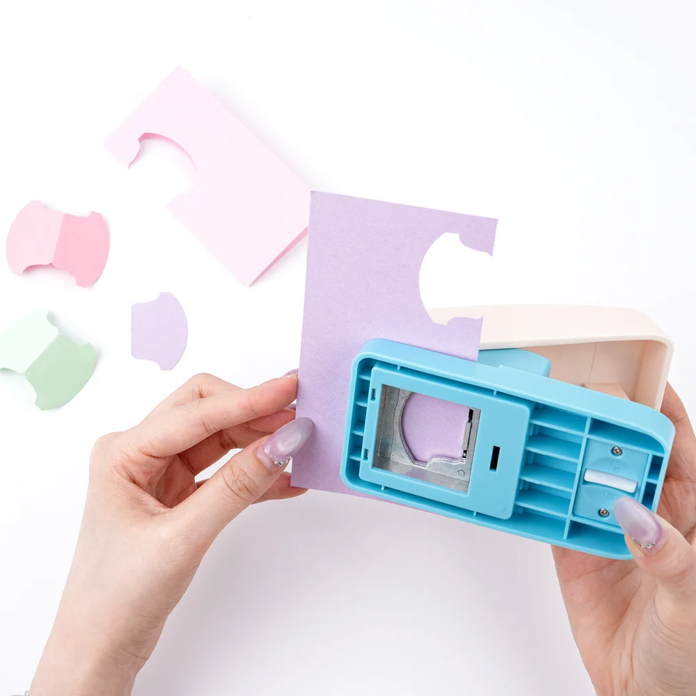 

Whale-Tail Tab Punch Press-Type Page Punch Embosser Diy Creative Paper Craft Hole Punch Loose Leaf Separator Label Punch Tab