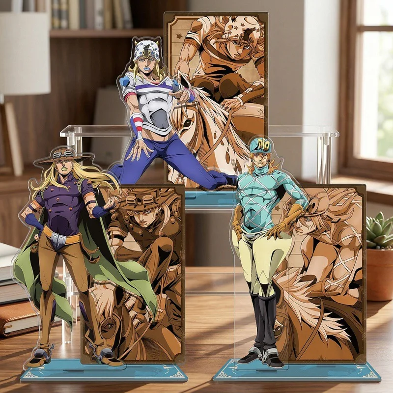Figura de Acrílico de Johnny Joestar y Diego Brando del Anime Adventure Game, Soporte Decorativo para Escritorio, Regalo para Fans