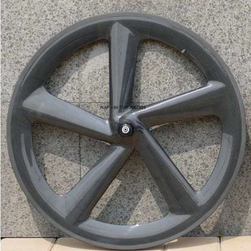 

700c 5spoke Wheelset Full Carbon Five Spoke UD/3K/12k Matte/Glossy V Brake/ Disc Brake Bicycle Wheel for Folding Bike