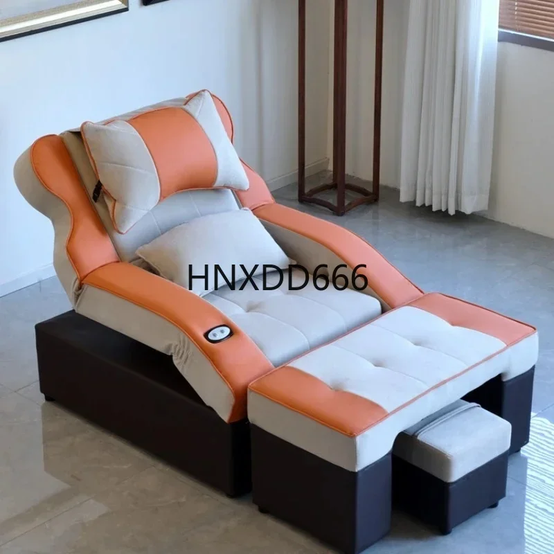 Luxury Manicure Pedicure Chair with Foot Spa Massager - Comfortable Professional Salon Furniture for Nail Care