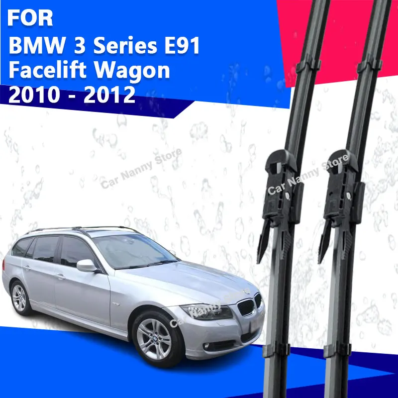 

Щетки лобового стекла для BMW 3 серии E91 Facelift Wagon 2010 2011 2012, автомобильные дворники, резиновая полоса, мягкая резина