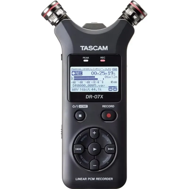 TASCAM DR-07X DR07X Stereo Genggam Digital Perekam Audio Wawancara Pena HD Perekam Noise Reduction Linear PCM & MP3