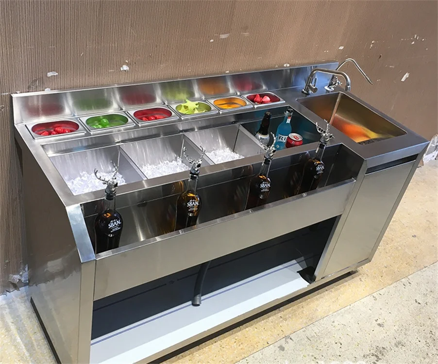 محطة نادل متنقلة من مصنع GLORY نادل متنقل للبار