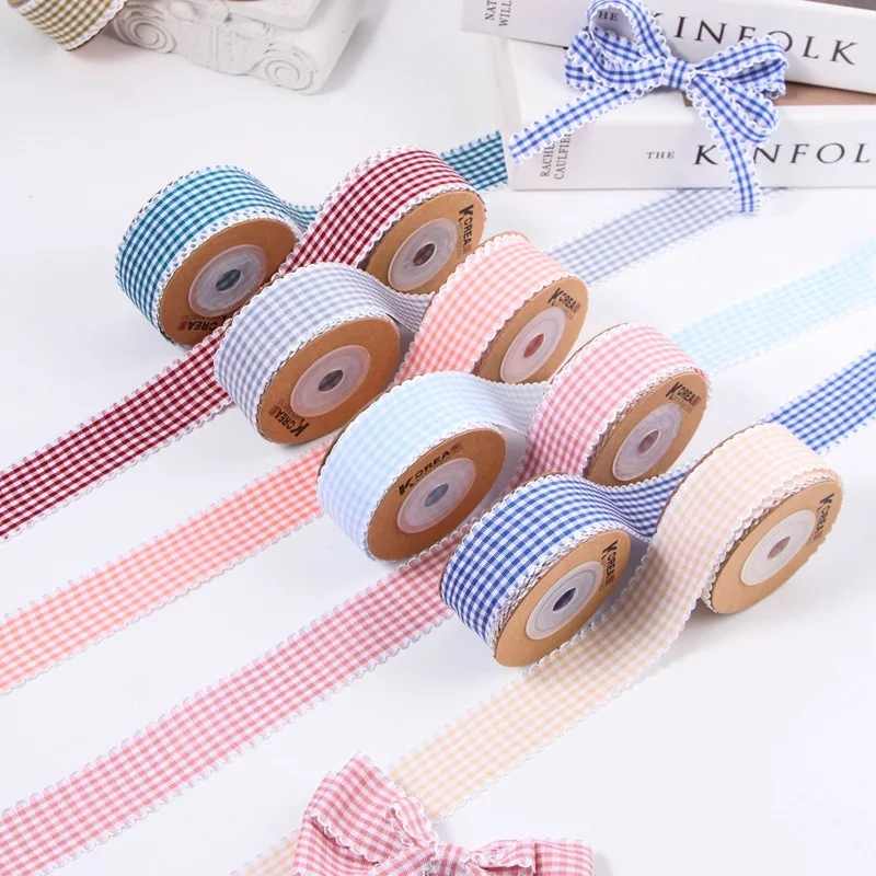 

Kewgarden Plaid Ribbons 10mm 25mm 38mm 1" 1.5" DIY Hair Bowknots Accessories Clothing Sewing Materials Handmade Crafts 10 Yards