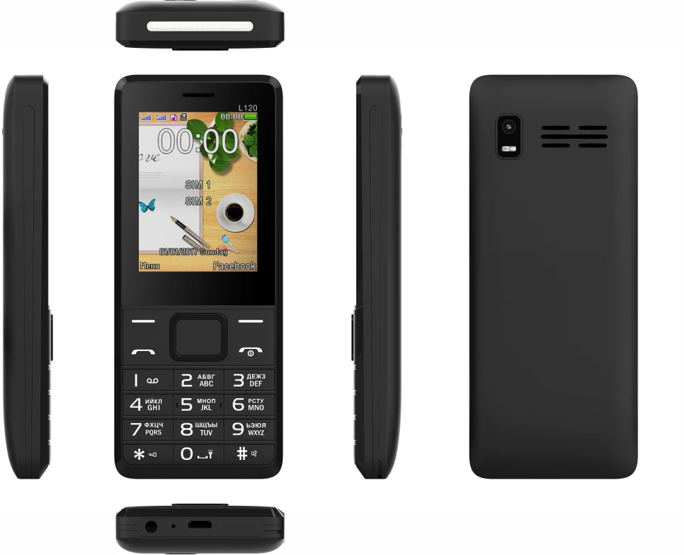 EAOR 2G GSM 2.4 inch screen Feature Phone Dual SIM card 3000mAh big battrey Keypad Phone with strong light Torch