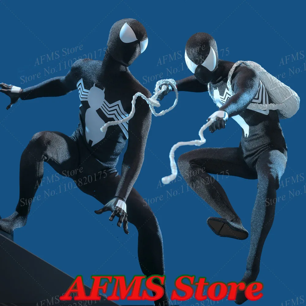 

HONO STUDIO HS04 1/6 Scale Collectible Figure Spider-Man Black Symbiote Suit 12Inch Men Soldier Action Figure Model Toys