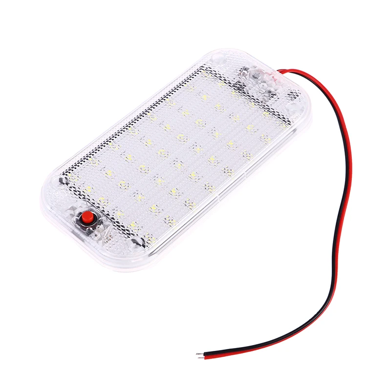 48 LED Panel Light Car Interior Reading Lamp High Brightness Cabin Lights for Van Truck RV Boat Camper Lights Strip 12V-24V