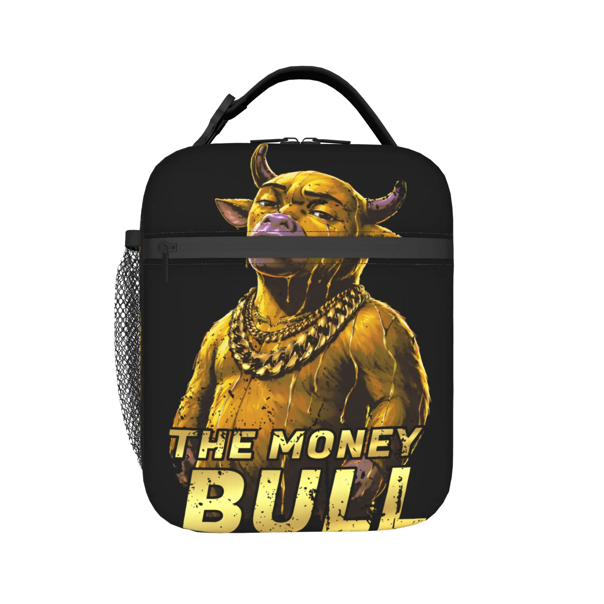 Niu Lai The-Money-Bull Insulated Lunch Bags Thermal Bag Reusable,Lunch Container  High Capacity Tote Lunch Box for Men Women