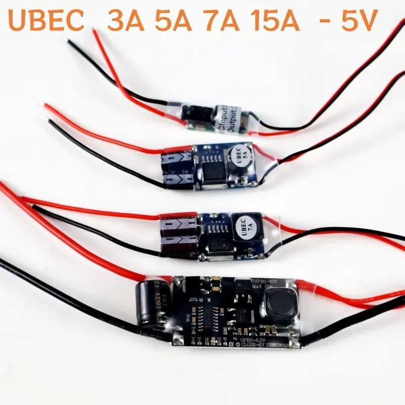 UBEC 5V 3A 5A 7A 15A Volledige Afscherming Antijamming Switching Regulator Voor FPV RC Drone Ontvanger Voeding externe
